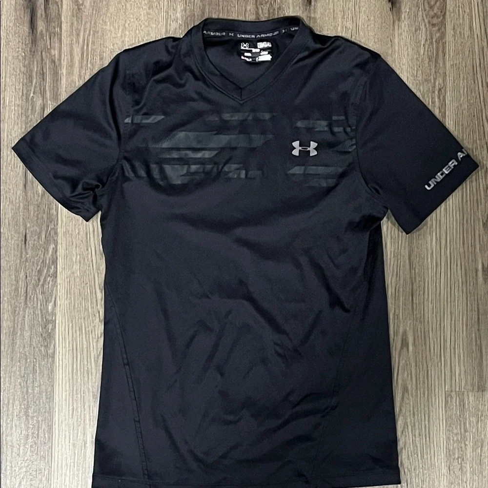 Lot of 3 Under Armour Heat Gear Fitted Shirts - Red, Blue, Black - Picture 4 of 4